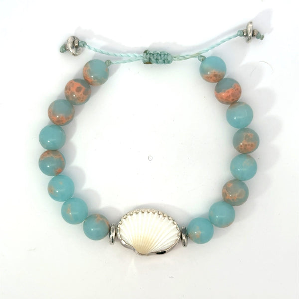 Arc Shell Beaded Bracelet - Ocean Soul