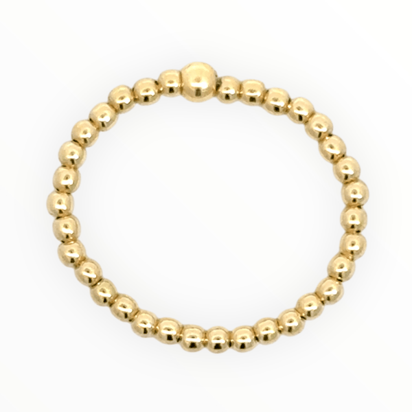 Gold Filled Beaded Ring - Ocean Soul