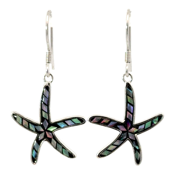 Mosaic Abalone Sea Star Earrings - Ocean Soul