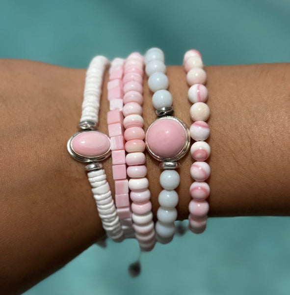 Queen Conch Beaded Bracelets - Ocean Soul