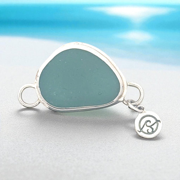 Teal Sea Glass Double Bezel Soul Center - Ocean Soul