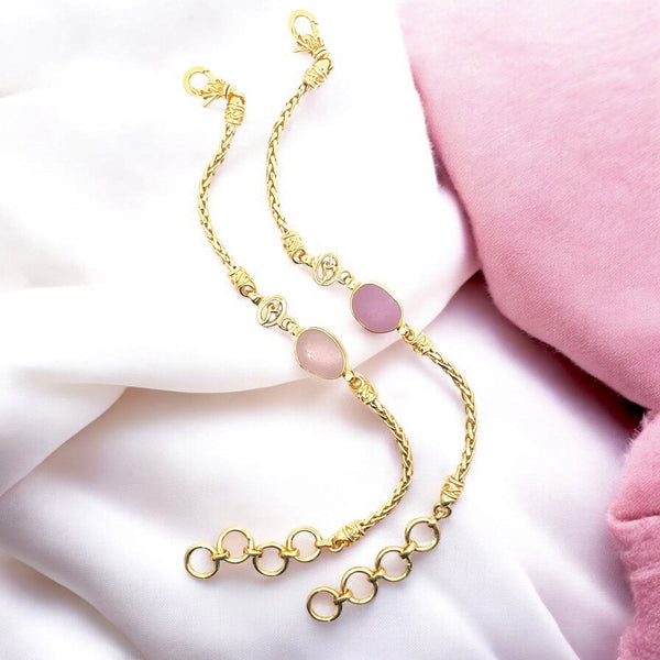 Ultra Rare Sea Glass Gold Vermeil Dainty Link Bracelets - Ocean Soul