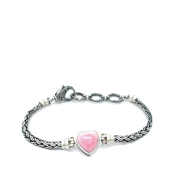 Queen Conch Heart on the Romano Adjustable Chain Bracelet - Ocean Soul