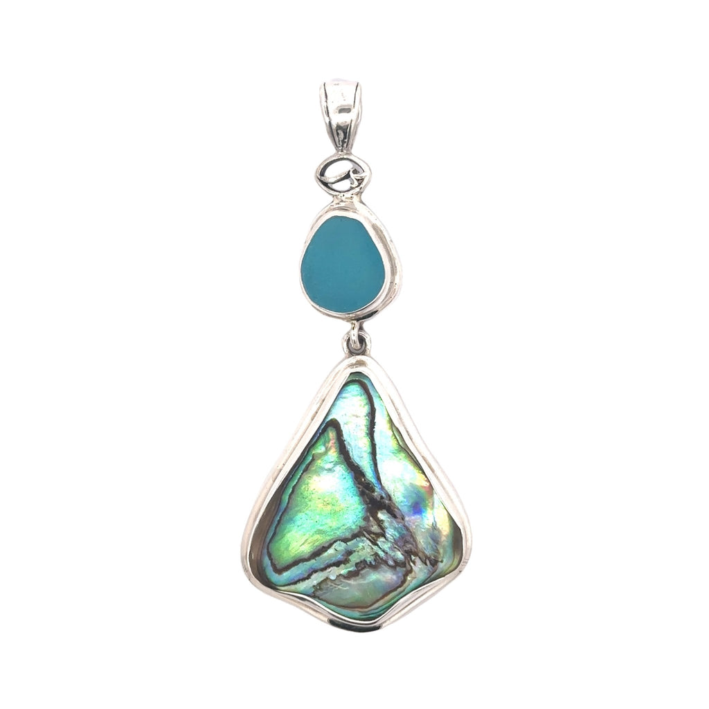 Abalone and Ultra Rare Seaglass - Ocean Soul