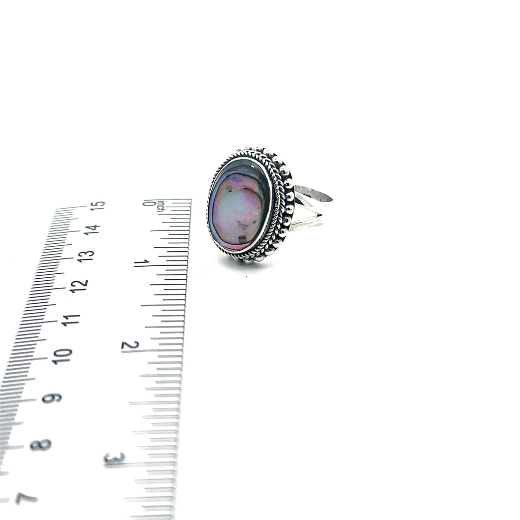 Abalone Shell Bali Statement Rings - Ocean Soul