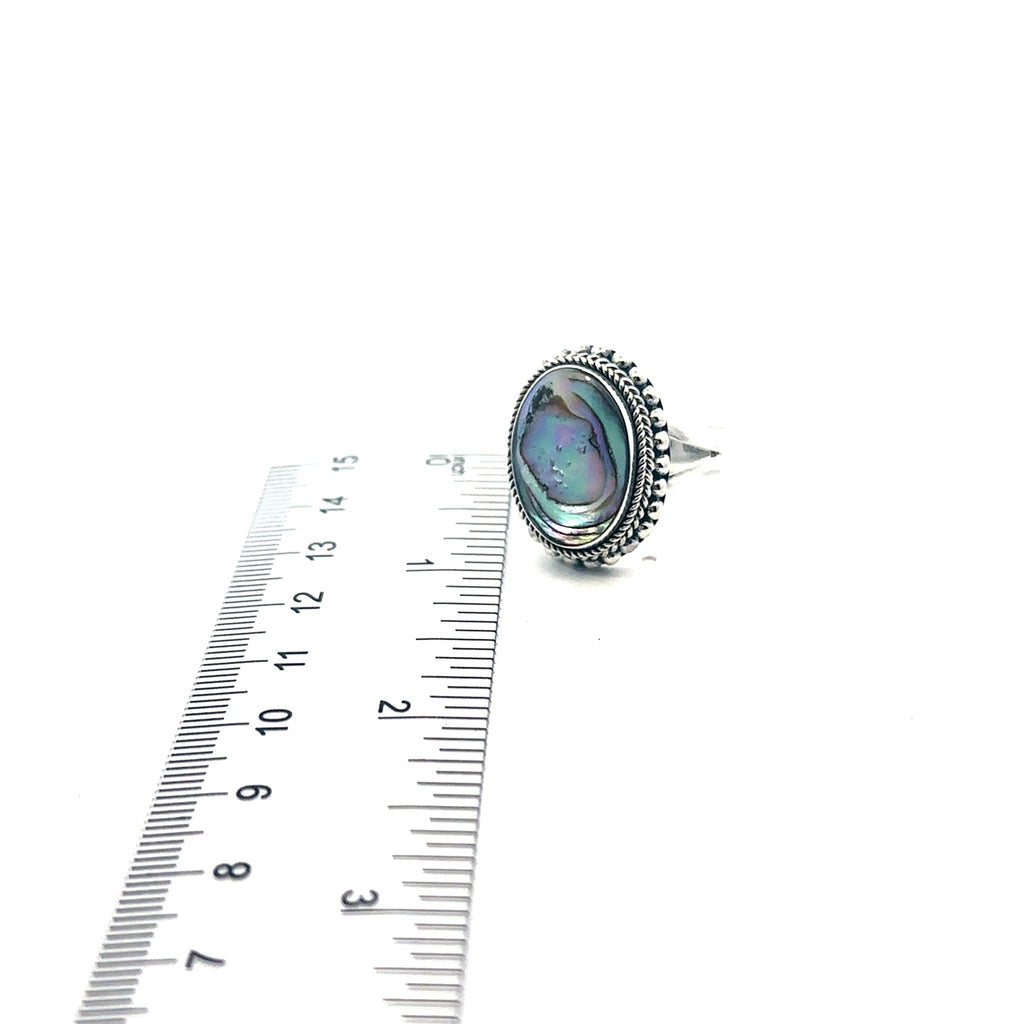 Abalone Shell Bali Statement Rings - Ocean Soul