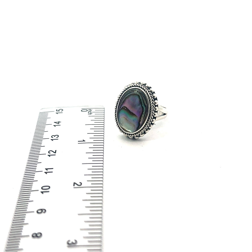 Abalone Shell Bali Statement Rings - Ocean Soul