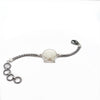 Albino Scallop on the Romano Adjustable Bracelet - Ocean Soul