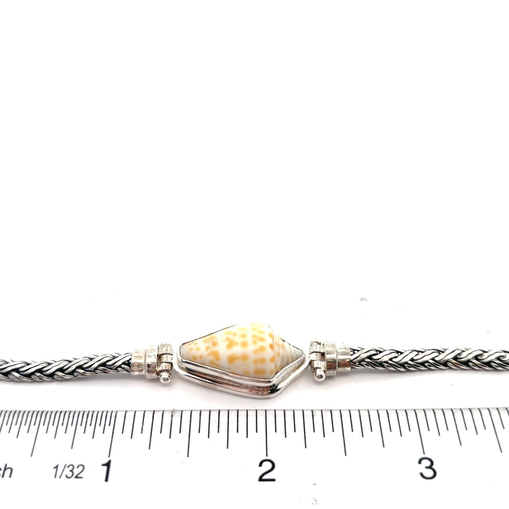 Alphabet Cone on the Romano Adjustable Bracelet - Ocean Soul