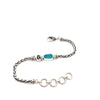 Aqua Sea Glass on the Dainty Adjustable Bracelet - Ocean Soul