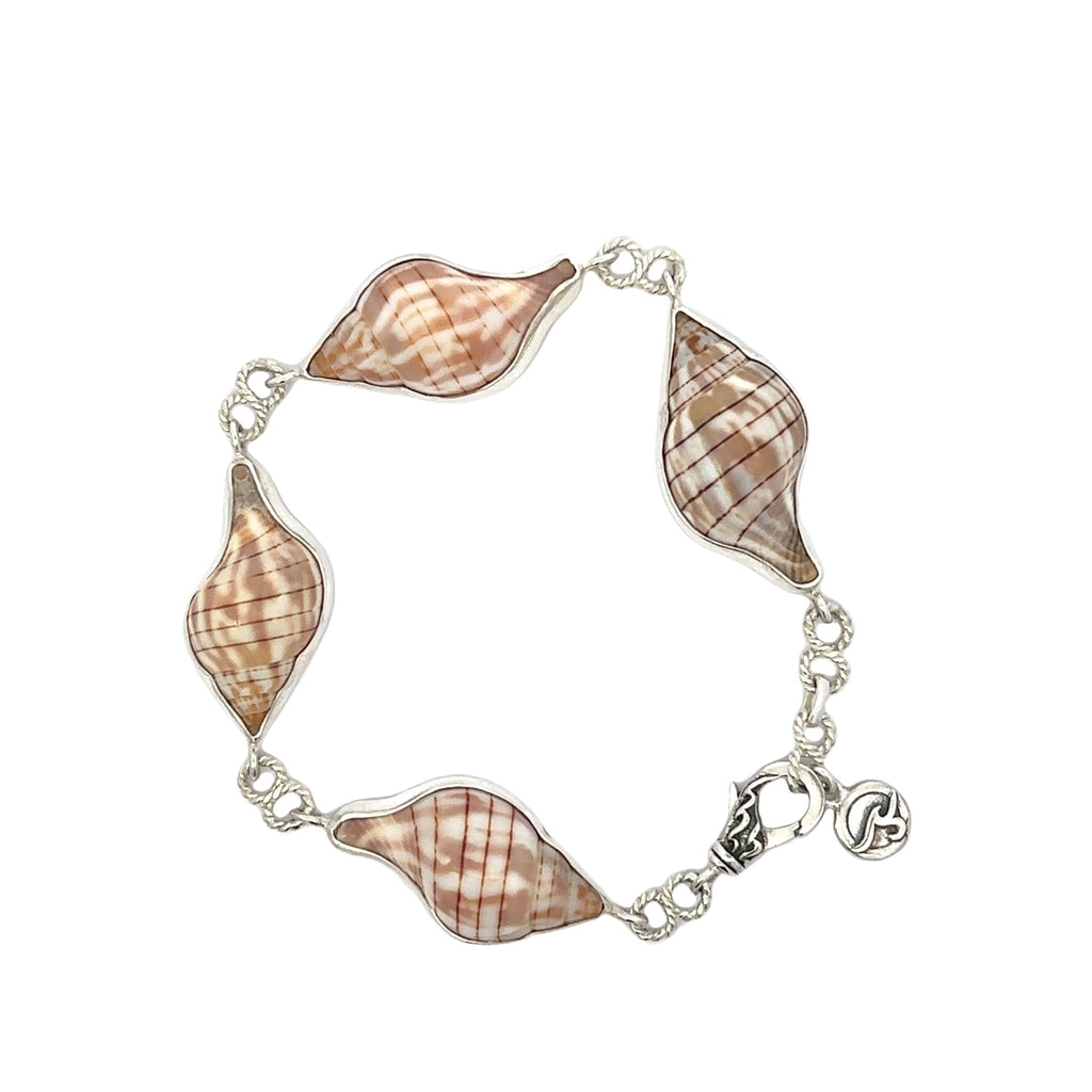 Banded Tulip Infinity Chain Bracelet - Ocean Soul