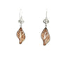 Banded Tulip Single Bezel Earrings - Ocean Soul