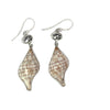 Banded Tulip Single Bezel Earrings - Ocean Soul