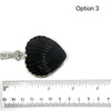 Black Scallop Heart Shaped Pendant - Ocean Soul