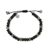 Black Spinel Adjustable Beaded Bracelet - Ocean Soul