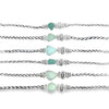 Blue Green Sea Glass Dainty Bracelets - Ocean Soul