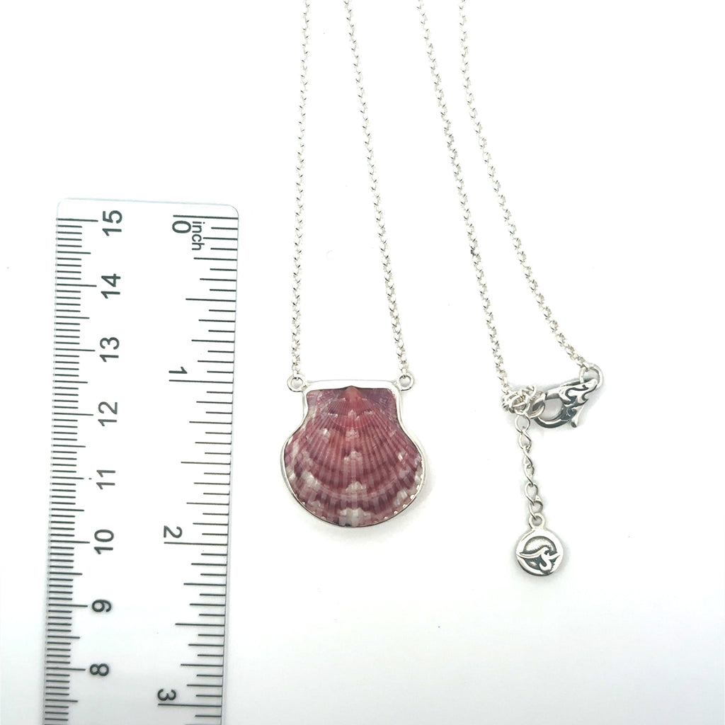 Calico Scallop Dainty Adjustable Necklace - Ocean Soul