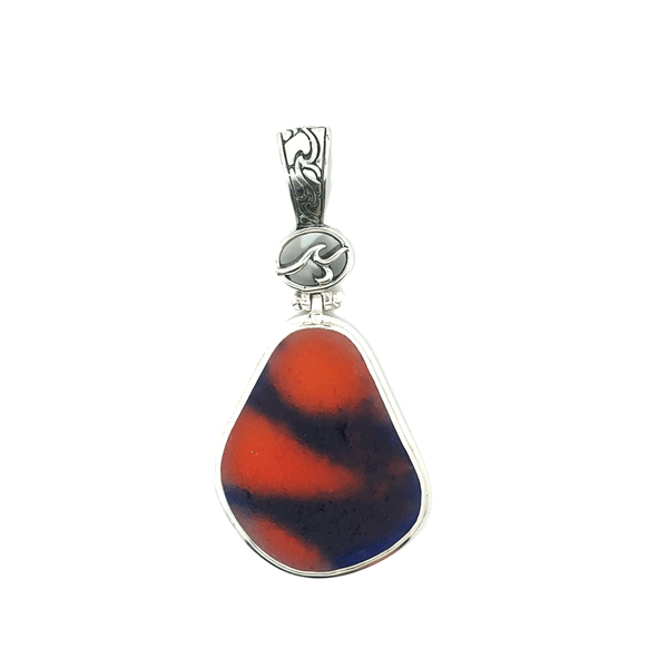 Carnival Sea Glass Pendant - Ocean Soul