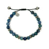 Chrysocolla Adjustable Beaded Bracelet - Ocean Soul
