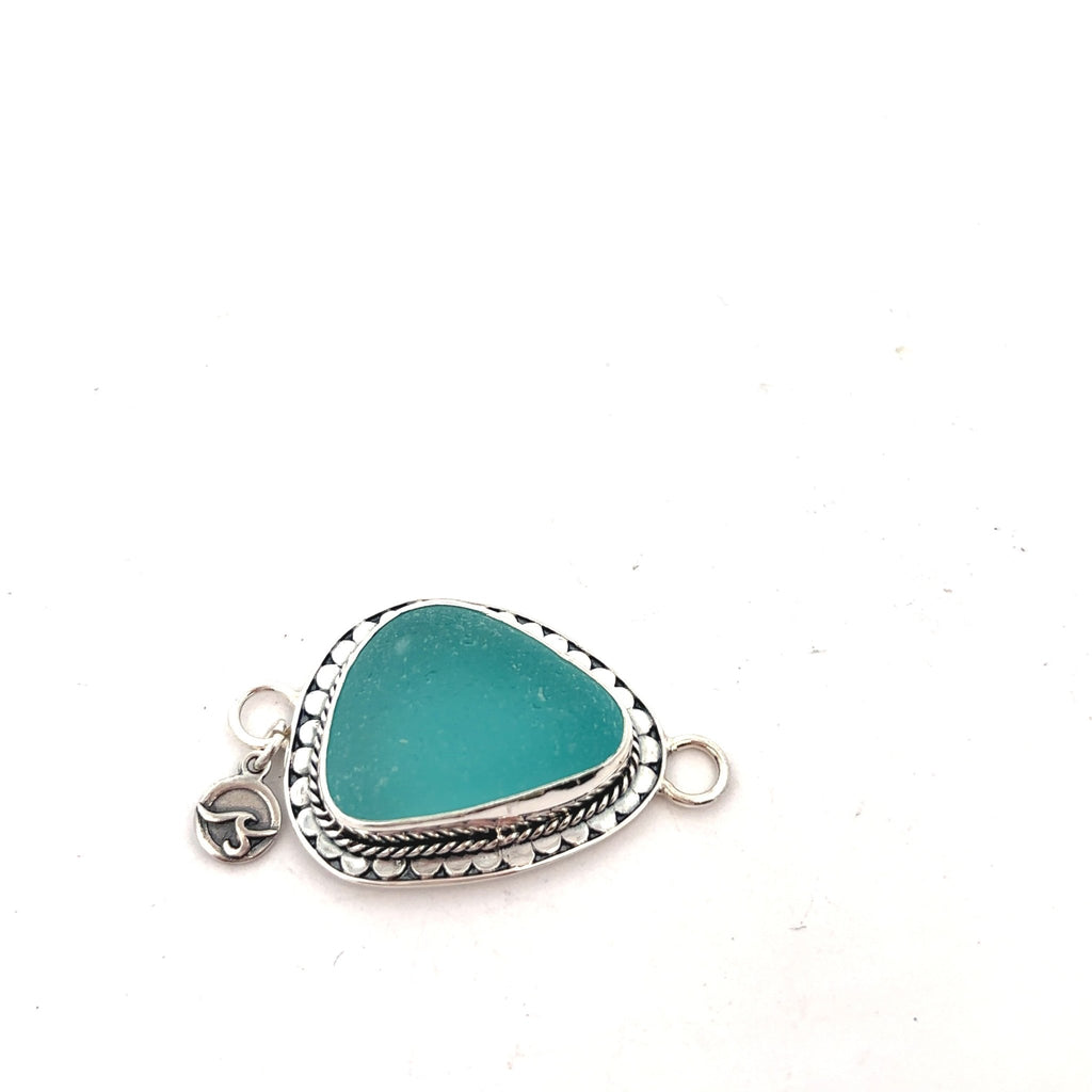 Chunky Aqua Sea Glass Bali Dot Soul Center - Ocean Soul