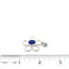 Cobalt Sea Glass Floating Flower Soul Center - Ocean Soul