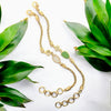 Common Sea Glass Gold Vermeil Dainty Link Bracelets - Ocean Soul