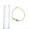 Common Sea Glass Gold Vermeil Dainty Link Bracelets - Ocean Soul