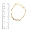 Common Sea Glass Gold Vermeil Dainty Link Bracelets - Ocean Soul