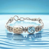 Coral & Crystal Super Romano Bracelet - Ocean Soul