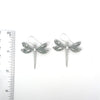 Dragon Fly Earrings With Hand Carved Waves - Ocean Soul