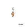 Dusky Cone Shell Charms - Ocean Soul