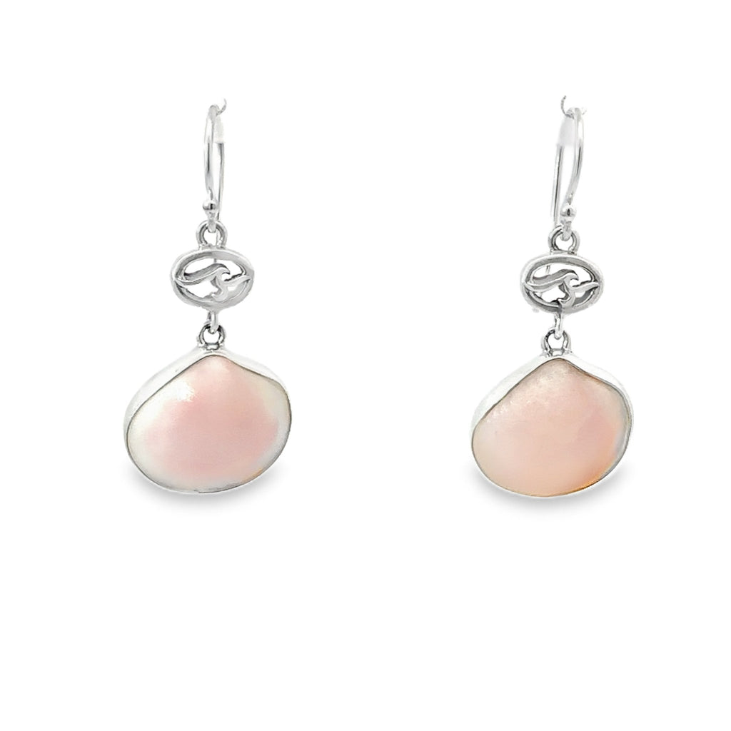 Elegant Pink Tellin Clam Earrings - Ocean Soul