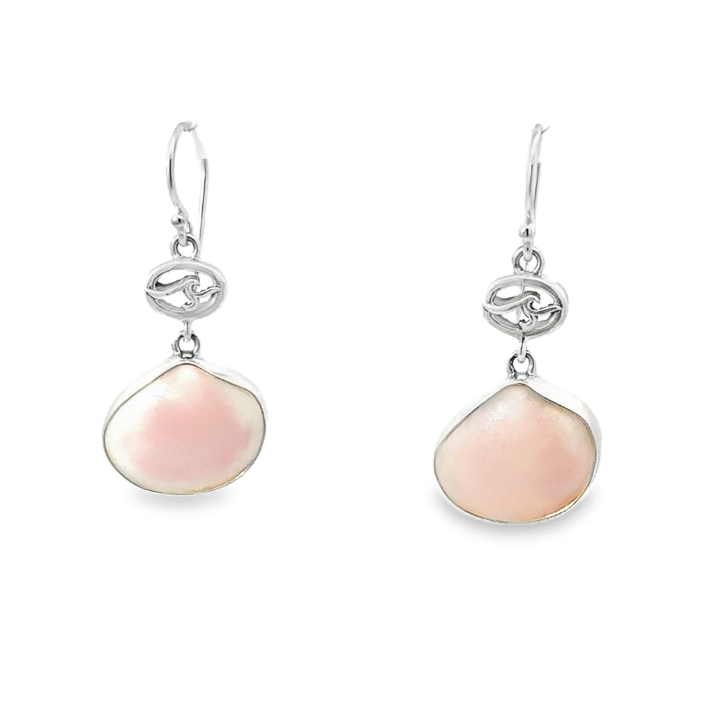 Elegant Pink Tellin Clam Earrings - Ocean Soul