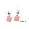 Elegant Queen Conch Square Earrings - Ocean Soul