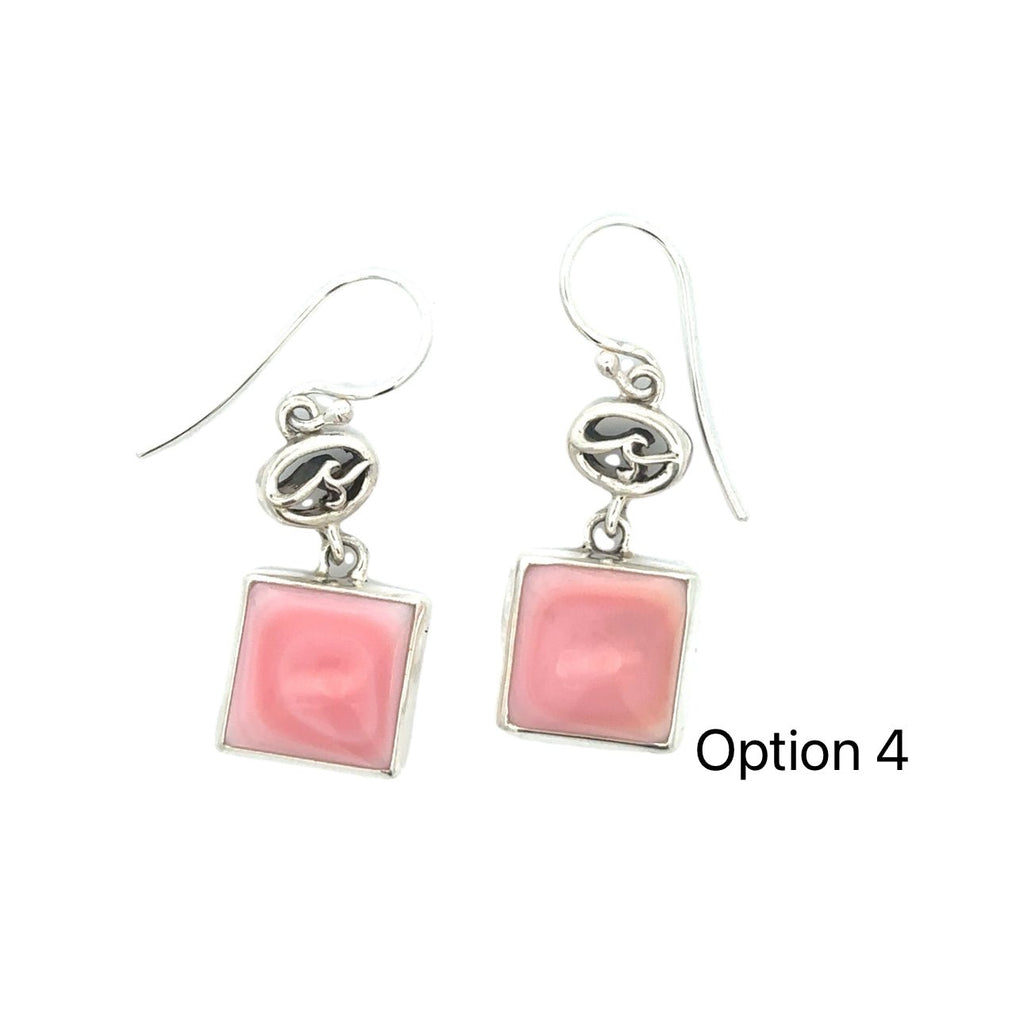 Elegant Queen Conch Square Earrings - Ocean Soul