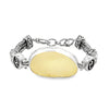 Extra Large Ultra Rare Yellow Seaglass Bracelet - Ocean Soul