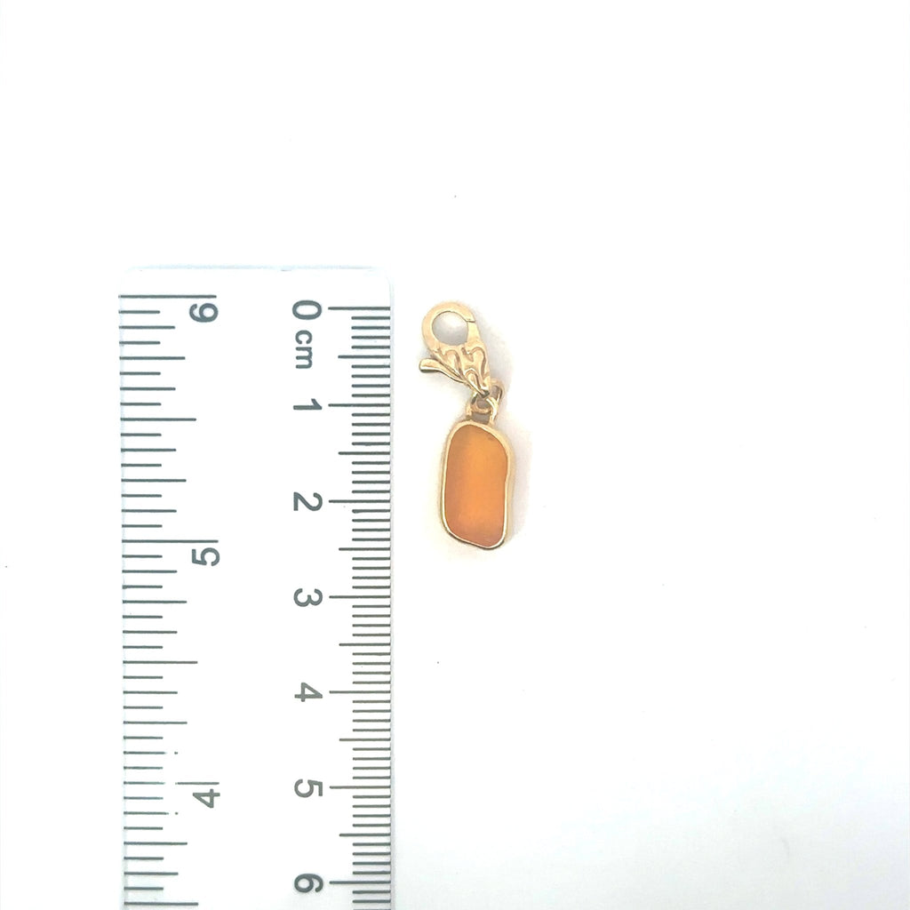 Extremely Rare Sea Glass Gold Vermeil Charms - Ocean Soul