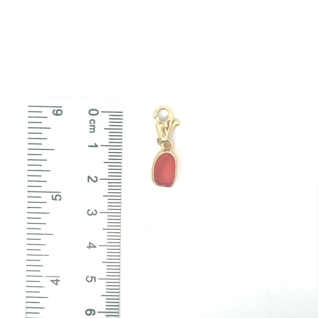 Extremely Rare Sea Glass Gold Vermeil Charms - Ocean Soul