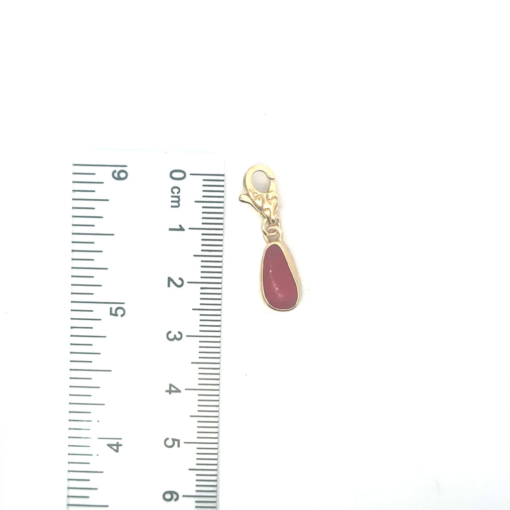 Extremely Rare Sea Glass Gold Vermeil Charms - Ocean Soul
