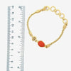 Extremely Rare Sea Glass Gold Vermeil Dainty Link Bracelets - Ocean Soul