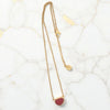 Extremely Rare Sea Glass Gold Vermeil Dainty Necklace - Ocean Soul