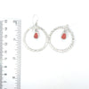 Extremely Rare Sea Glass Hammered O Earrings - Ocean Soul