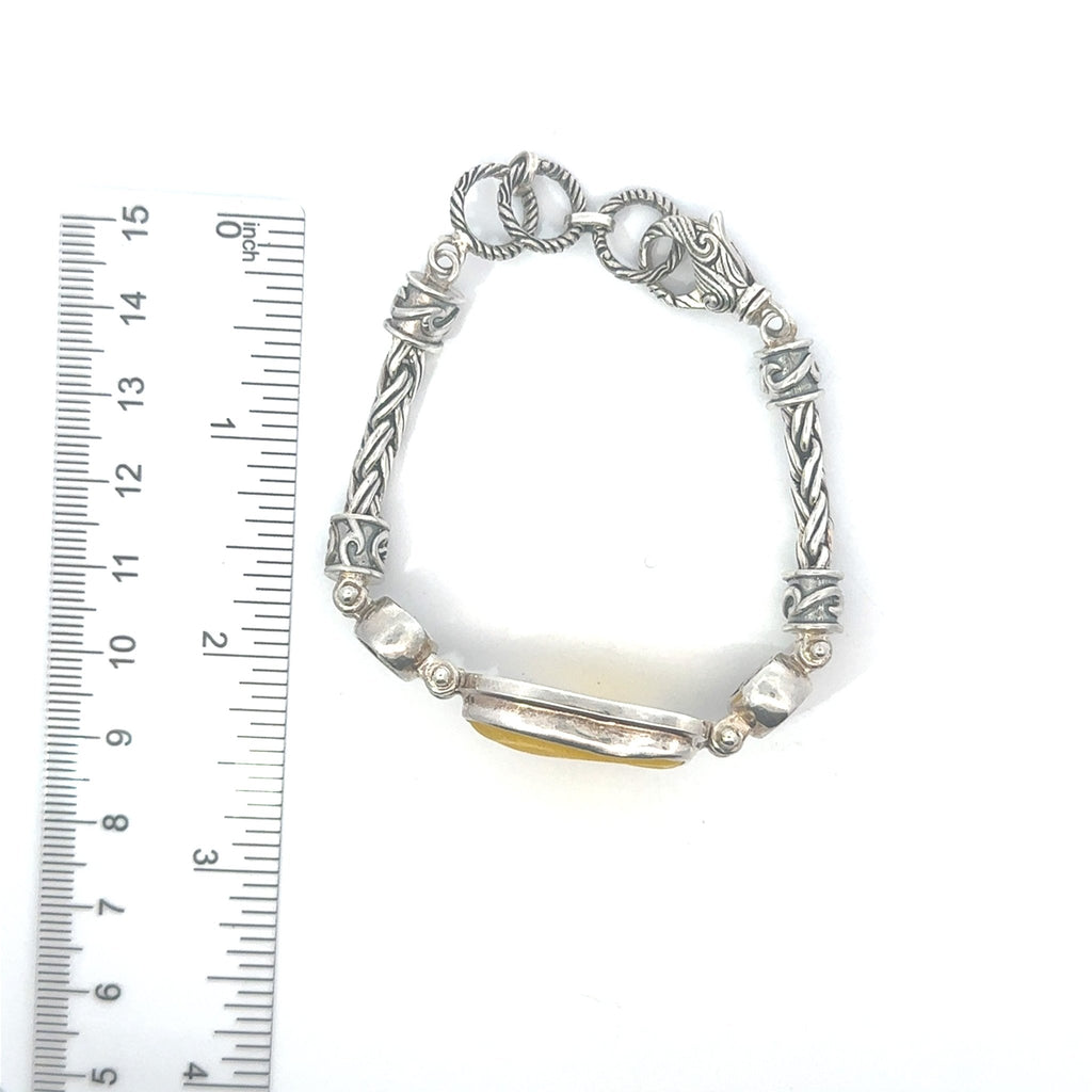 Extremely Rare Yellow Sea Glass Super Romano Bracelet - Ocean Soul