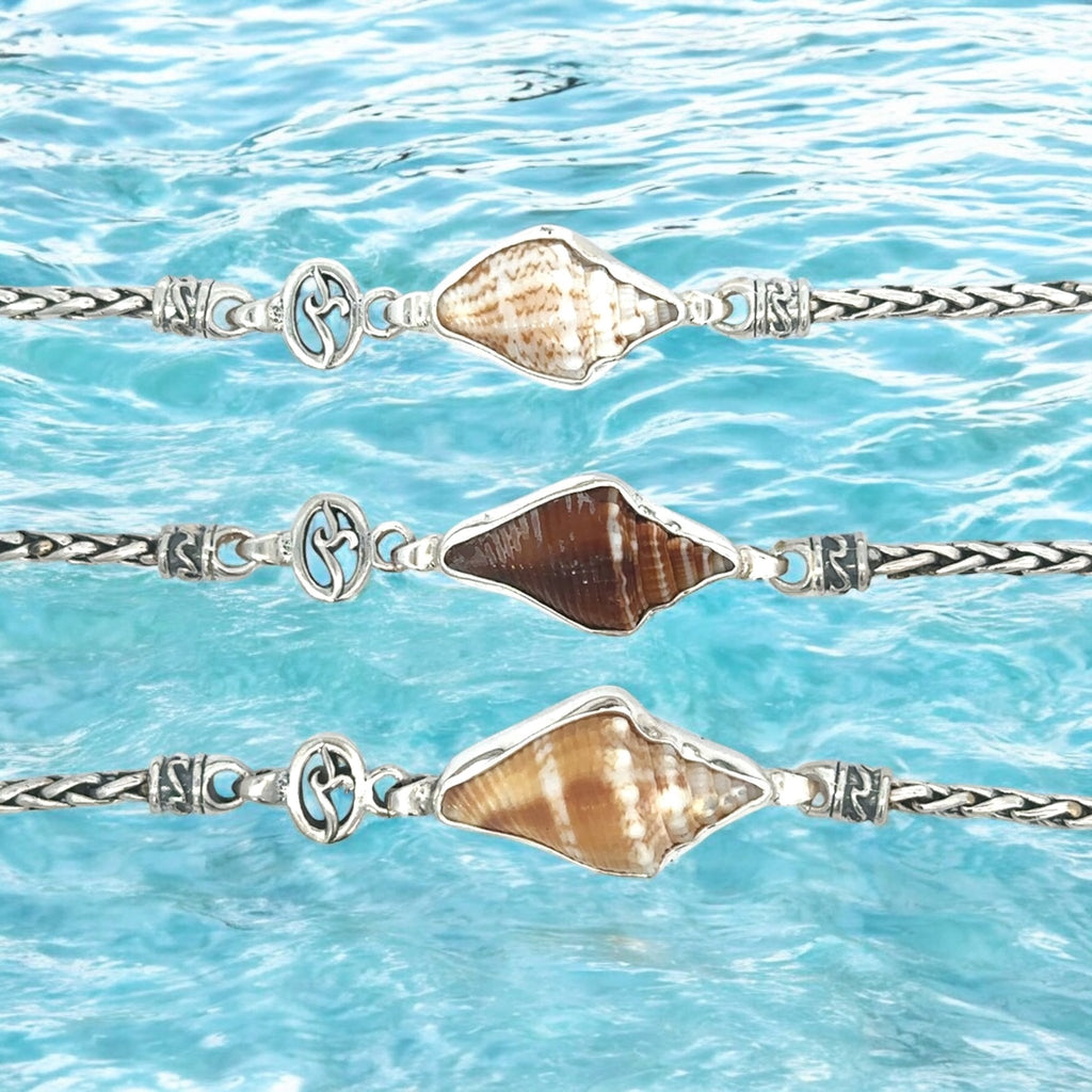 Florida Fighting Conch Dainty Link Bracelet - Ocean Soul