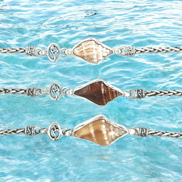 Florida Fighting Conch Dainty Link Bracelet - Ocean Soul
