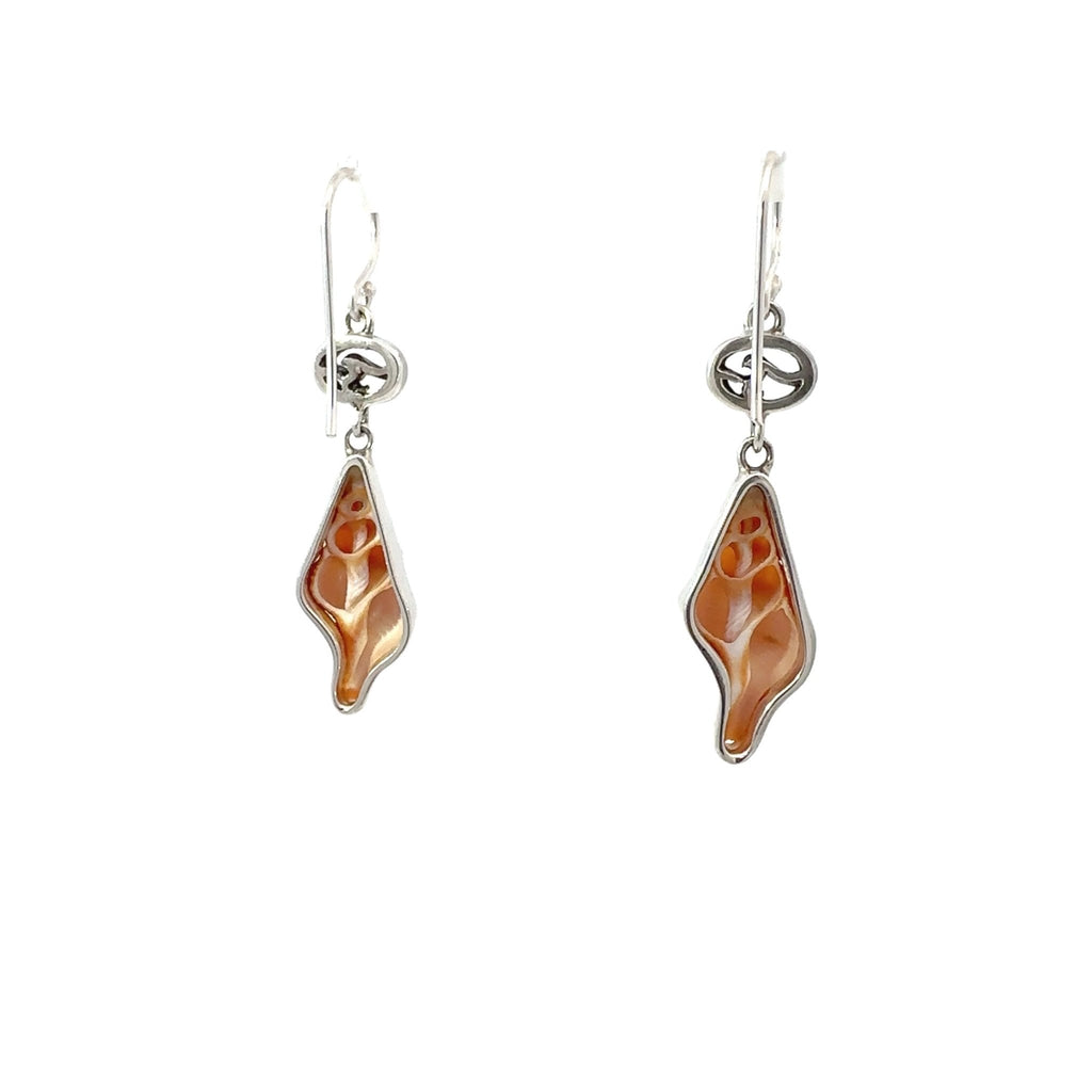 Florida Horse Conch Single Bezel Earrings - Ocean Soul