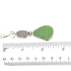 Gray Sea Glass and Pottery Pendant - Ocean Soul