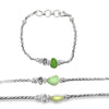 Green Sea Glass Dainty Bracelets - Ocean Soul