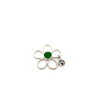 Green Sea Glass Floating Flower Soul Center - Ocean Soul