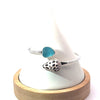 Hawaiian Hebrew Cone and Aqua Seaglass By - Pass Bracelet - Ocean Soul